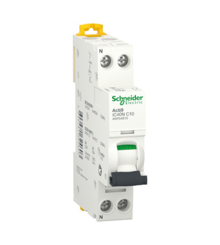 Schneider Electric A9P54610 automatinis jungiklis, 1P + N, 10 A, C charakteristika